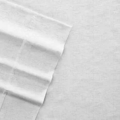 Kirklands Home Bed Sheets|Chambray 4-pc. Full Bed Sheet Set White