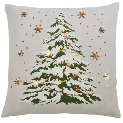 Clearance White Christmas Tree LED Square Pillow Pillows
