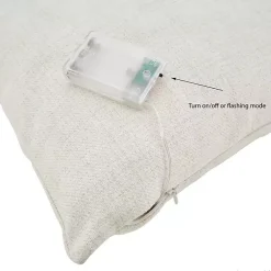 Clearance White Christmas Tree LED Square Pillow Pillows