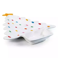 Kirklands Home Serving & Entertaining|Christmas Tree Serving Platter White