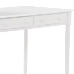 Kirklands Home Office Furniture|Classic 2-Drawer Wood Desk White