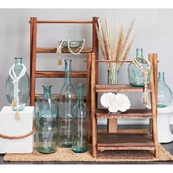 Kirklands Home Outdoor Tables|Clay Hourglass Accent Table White