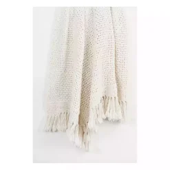 Cotton Tassel Throw Blankets & Throws