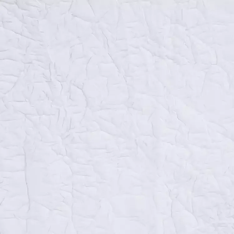 Kirklands Home Curtains & Drapes|Crinkle Harmony Curtain Panel, 84 in. White