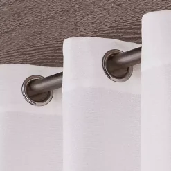 Kirklands Home Outdoor Curtains|Delano Outdoor Curtain Panel Set, 96 in. White