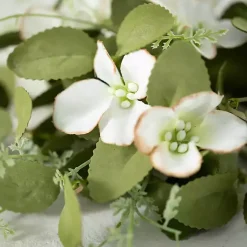 Clearance White Dogwood and Greenery Wreath Wreaths