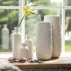 New Embossed Scrolling 3-pc. Vase Set Vases