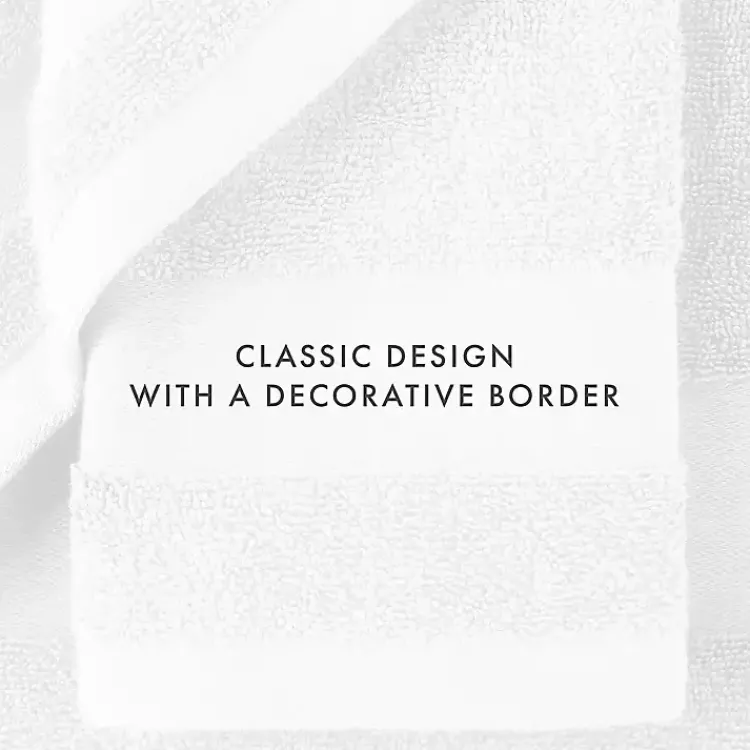 Kirklands Home Bath Towels|Essential Cotton Bath Towels, Set of 4 White