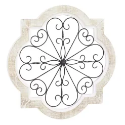 Kirklands Home Wall Plaques|Farmhouse Abstract Wall Plaque White