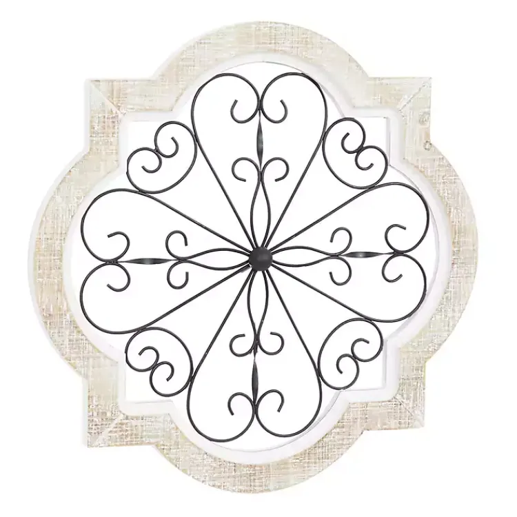 Kirklands Home Wall Plaques|Farmhouse Abstract Wall Plaque White