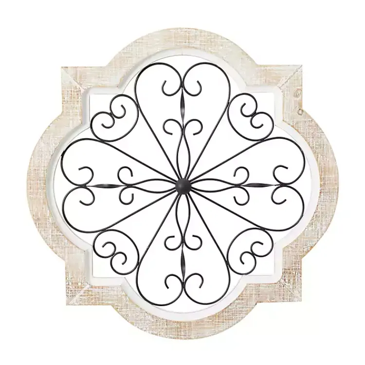 Kirklands Home Wall Plaques|Farmhouse Abstract Wall Plaque White