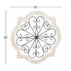 Kirklands Home Wall Plaques|Farmhouse Abstract Wall Plaque White