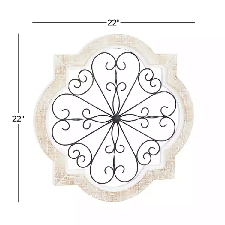 Kirklands Home Wall Plaques|Farmhouse Abstract Wall Plaque White