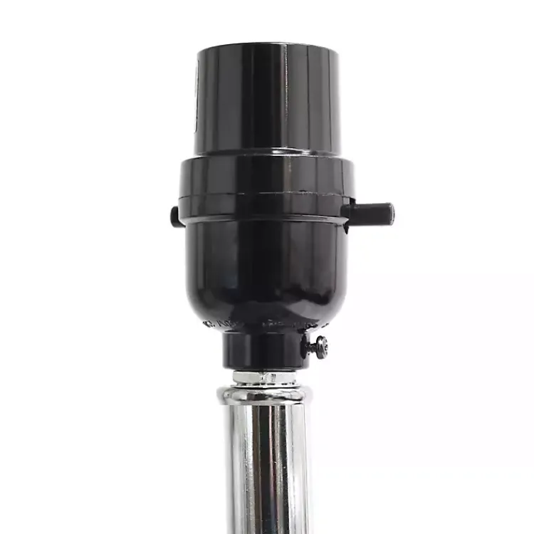 Kirklands Home Table Lamps|Faux Leather Charging Table Lamp White