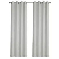 Kirklands Home Curtains & Drapes|Faux Suede Blackout Curtain Panel, 63 in. White
