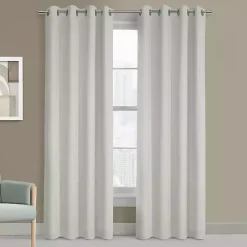 Kirklands Home Curtains & Drapes|Faux Suede Blackout Curtain Panel, 63 in. White