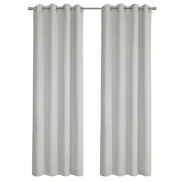 Kirklands Home Curtains & Drapes|Faux Suede Blackout Curtain Panel, 84 in. White