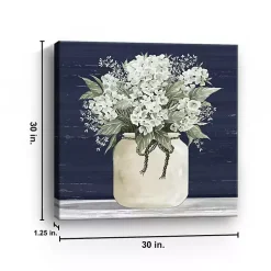 Kirklands Home Canvas Art|White Flowers II Giclee Canvas Print, 30x30 in.
