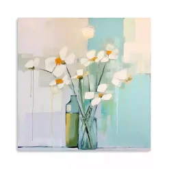 Kirklands Home Canvas Art|White Flowers on the Window Canvas Art Print