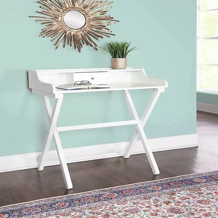 Kirklands Home Office Furniture|Folding Caty Desk White