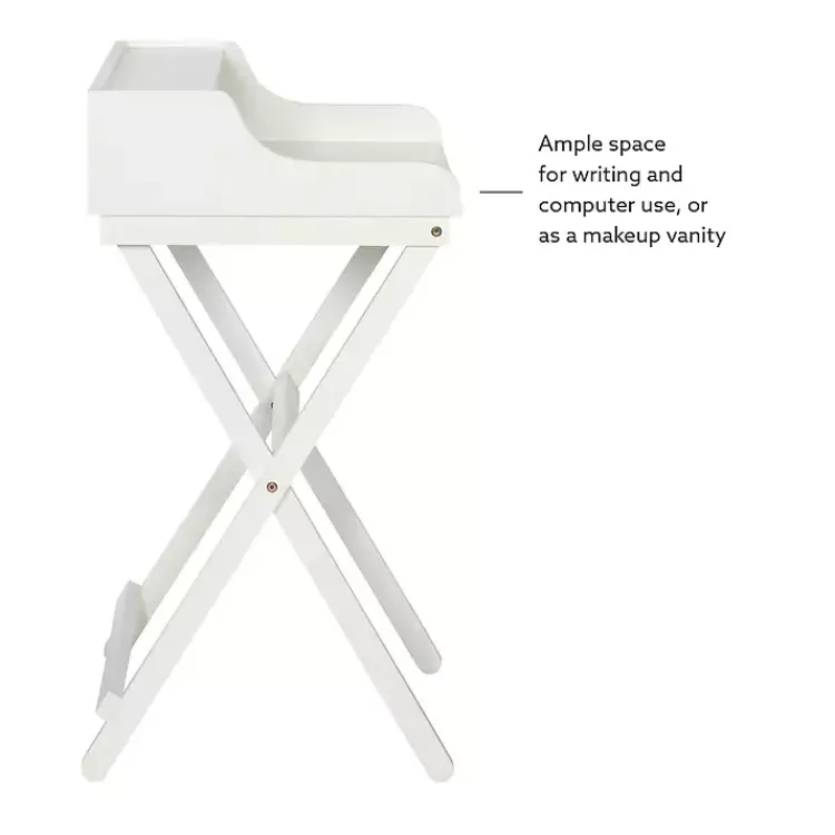 Kirklands Home Office Furniture|Folding Caty Desk White
