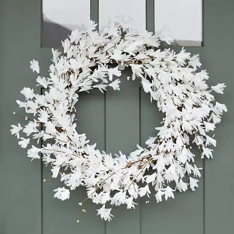 New Forsythia Flowers Wreath Wreaths