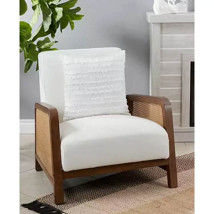 Clearance Fringe Stripe Throw Pillow Pillows