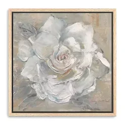 Kirklands Home Canvas Art|White Gardenia Flower Framed Canvas Art Print