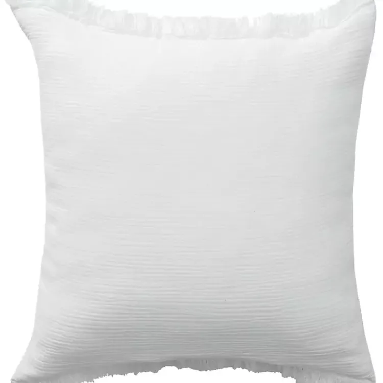 Best Gauze Organic Fringe Throw Pillow Pillows