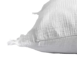 Best Gauze Organic Fringe Throw Pillow Pillows