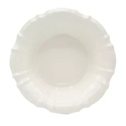 Kirklands Home Serving & Entertaining|Glazed Scalloped Ceramic Pasta Bowl White