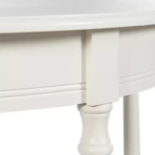 Kirklands Home Console Tables|Half Moon Tinslee Console Table White