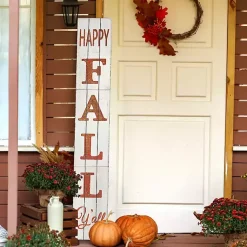 New White Happy Fall Ya'll Porch Board Fall