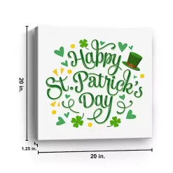 New Happy St. Patrick's Day Canvas Art Print St Patricks Day Decorations
