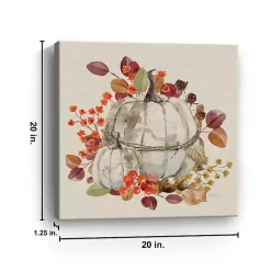 Clearance Harvest Pumpkin Canvas Art Print Fall