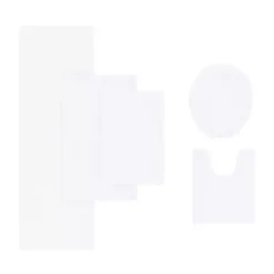 Kirklands Home Bathroom Rugs|High Pile Marshmallow Bath Mat, 30 in. White