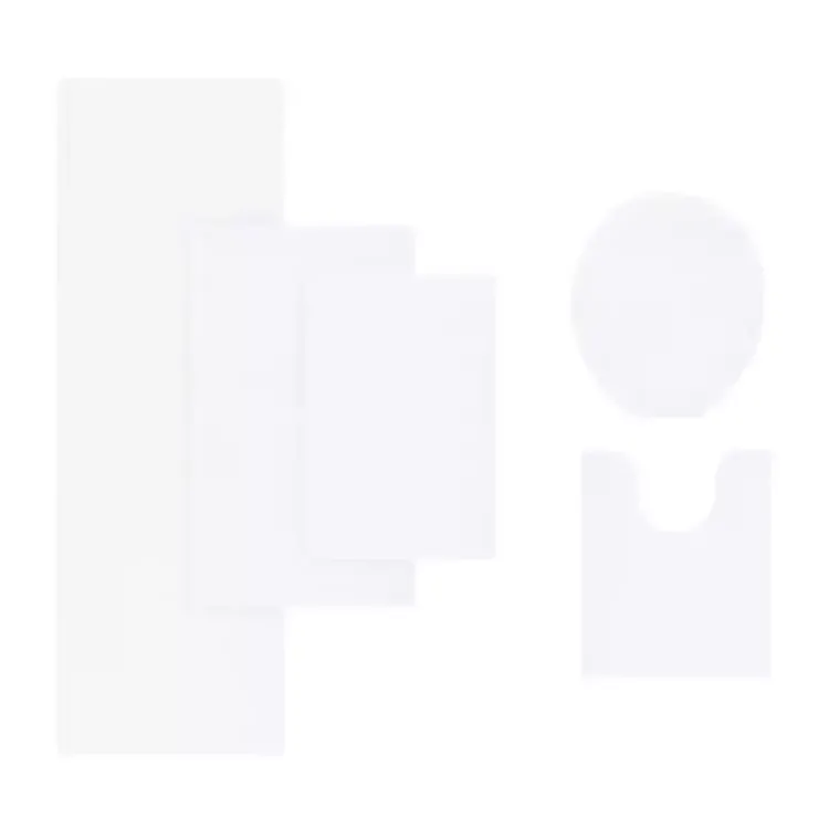 Kirklands Home Bathroom Rugs|High Pile Marshmallow Bath Mat, 72 in. White