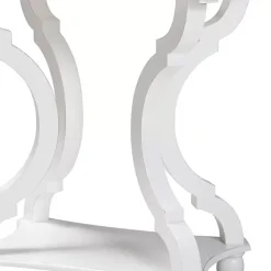 Kirklands Home Accent & End Tables|Hourglass Wood Accent Table White