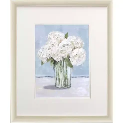 Kirklands Home Framed Art|White Hydrangeas II Framed Art Print