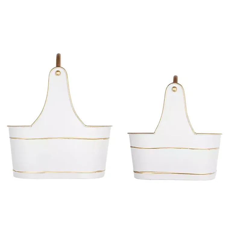 Best Iron Merry Christmas Baskets, Set of 2 Christmas Decorations