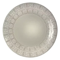 Kirklands Home Dinnerware|Lace Embossed 16-pc. Dinnerware Set White