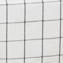 Kirklands Home Table Linens|Large Plaid Long Table Runner, 72 in. White