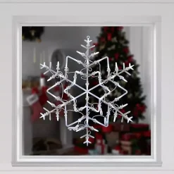 Clearance LED Snowflake Window Silhouette, 18 in. Christmas Decorations