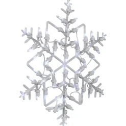 Clearance LED Snowflake Window Silhouette, 18 in. Christmas Decorations