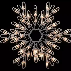 New LED Snowflake Window Silhouette, 15 in. Christmas Decorations