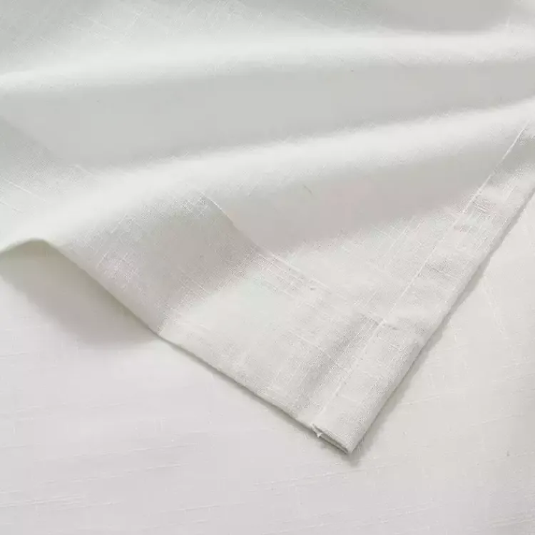 Kirklands Home Curtains & Drapes|Linen Blend Curtain Panel Set, 84 in. White