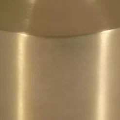 Kirklands Home Accent & End Tables|Marble and Gold Cylinder Accent Table White