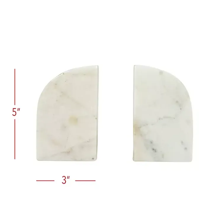 Outlet Marble Arch Bookends, Set of 2 Decorative Accents