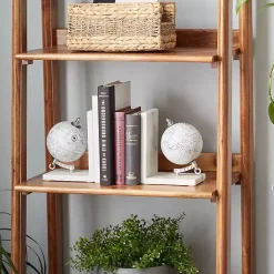 Marble Globe Bookends, Set of 2 Decorative Accents