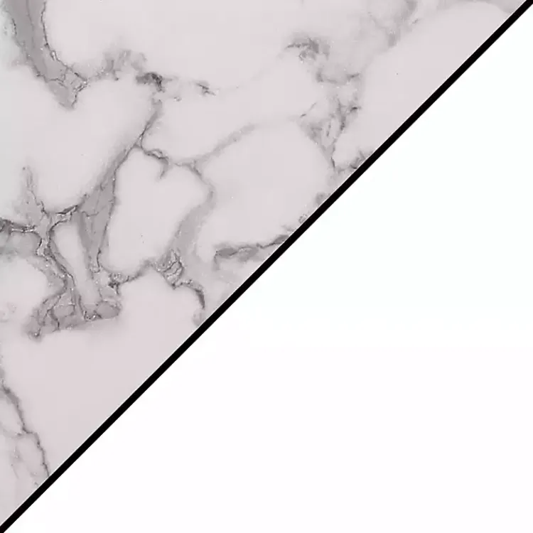 Kirklands Home Accent & End Tables|Marble Round Coffee Table White